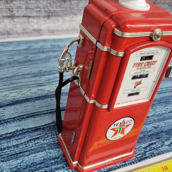 Vintage 1997 Texaco battery operated coin bank diecast fuel pump tested works - Picture 10 of 13